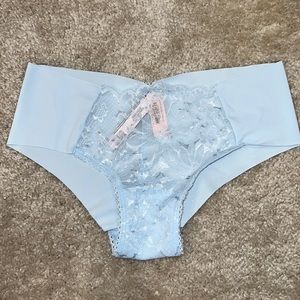 NWT Victoria’s Secret blue cheeky panty. Size small
